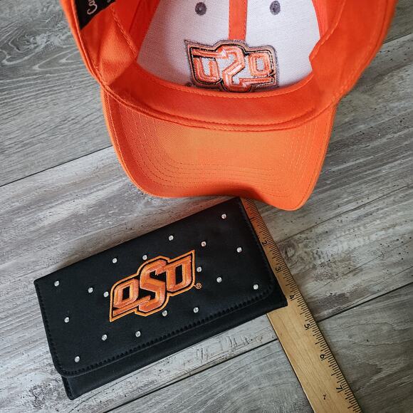 NCAA Oklahoma State University Cowboys College Fan Bundle Lot Purse Wallet Hat - Picture 16 of 16